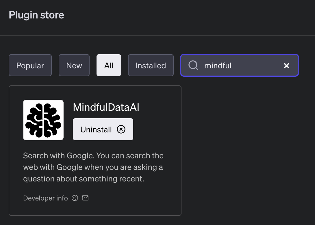 MindfulDataAI plugin