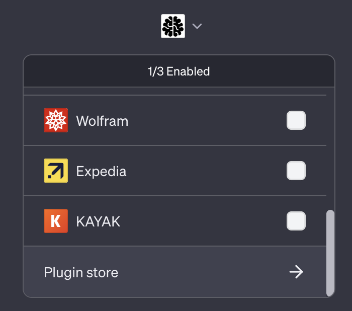 ChatGPT plugin store